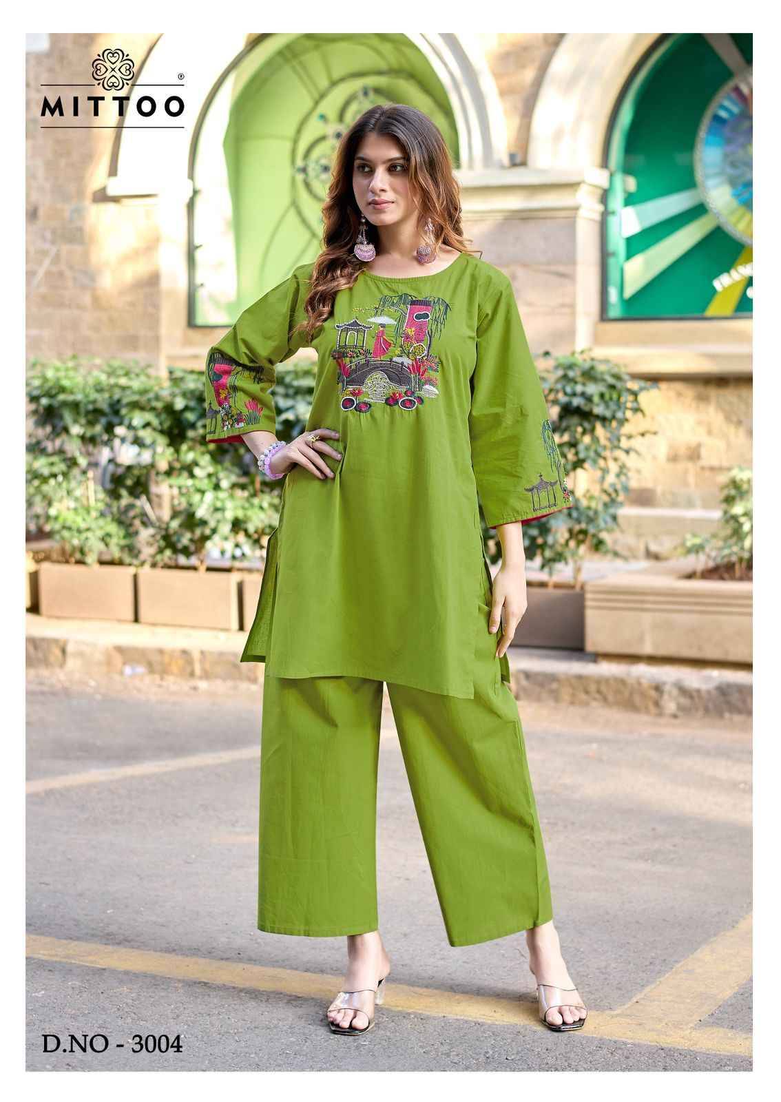 Rang Vatika By Mittoo 3001 To 3004 Series Designer Collection Cotton Co-ord Set At Wholesale Price